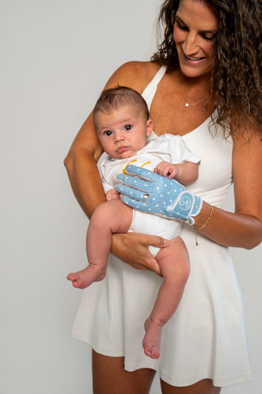 The Polka Luxe Glove - Course Couture Womens Golf Glove GolfGlove with Ring Hole Wedding Ring Golf Apparel accessories
