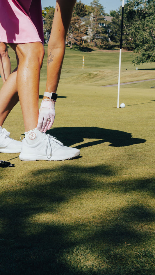 Course Couture Ruffle Socks - Course Couture Womens Golf Glove GolfGlove with Ring Hole Wedding Ring Golf Apparel accessories