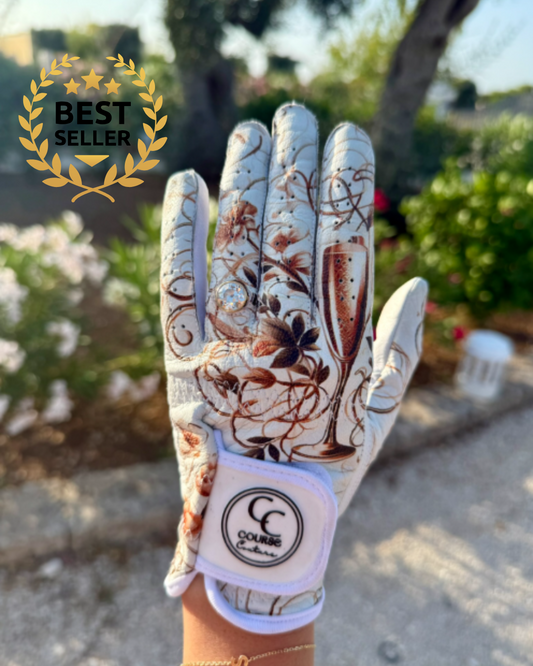 The Celebration Glove - Course Couture Womens Golf Glove GolfGlove with Ring Hole Wedding Ring Golf Apparel accessories