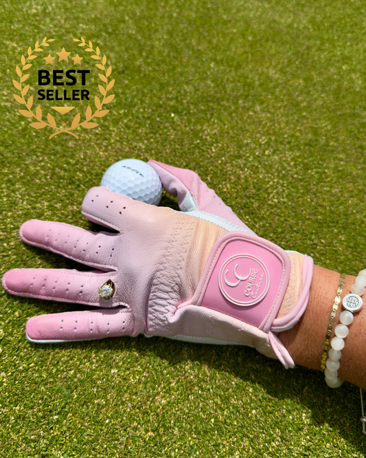 The Sunrise Glove - Course Couture Womens Golf Glove GolfGlove with Ring Hole Wedding Ring Golf Apparel accessories