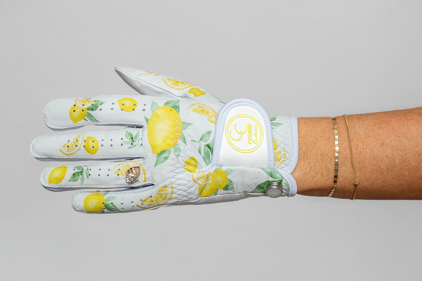 The Main Squeeze Glove - Course Couture Womens Golf Glove GolfGlove with Ring Hole Wedding Ring Golf Apparel accessories