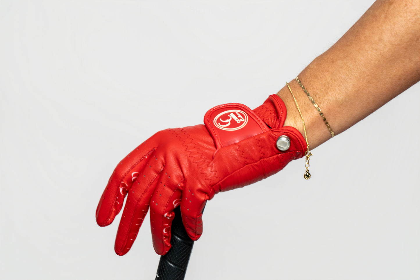The Crimson Signature Glove - Course Couture Womens Golf Glove GolfGlove with Ring Hole Wedding Ring Golf Apparel accessories