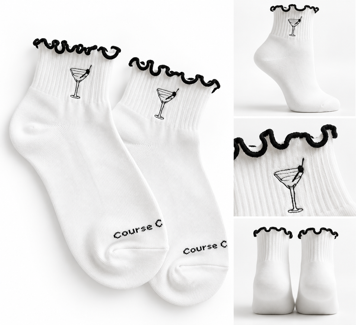 Tini Ruffle Golf Socks